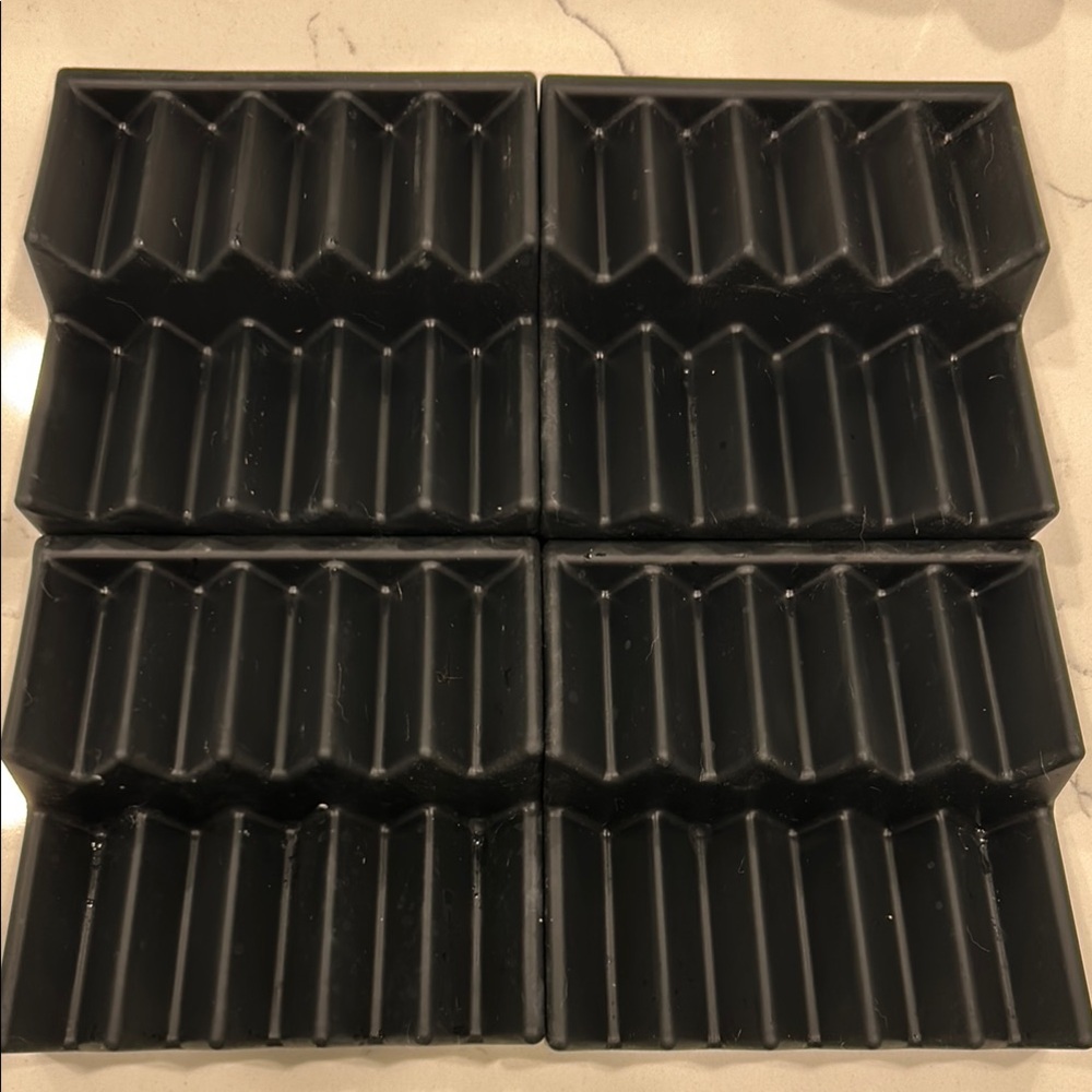 Black Geometric Trays for Essential oils